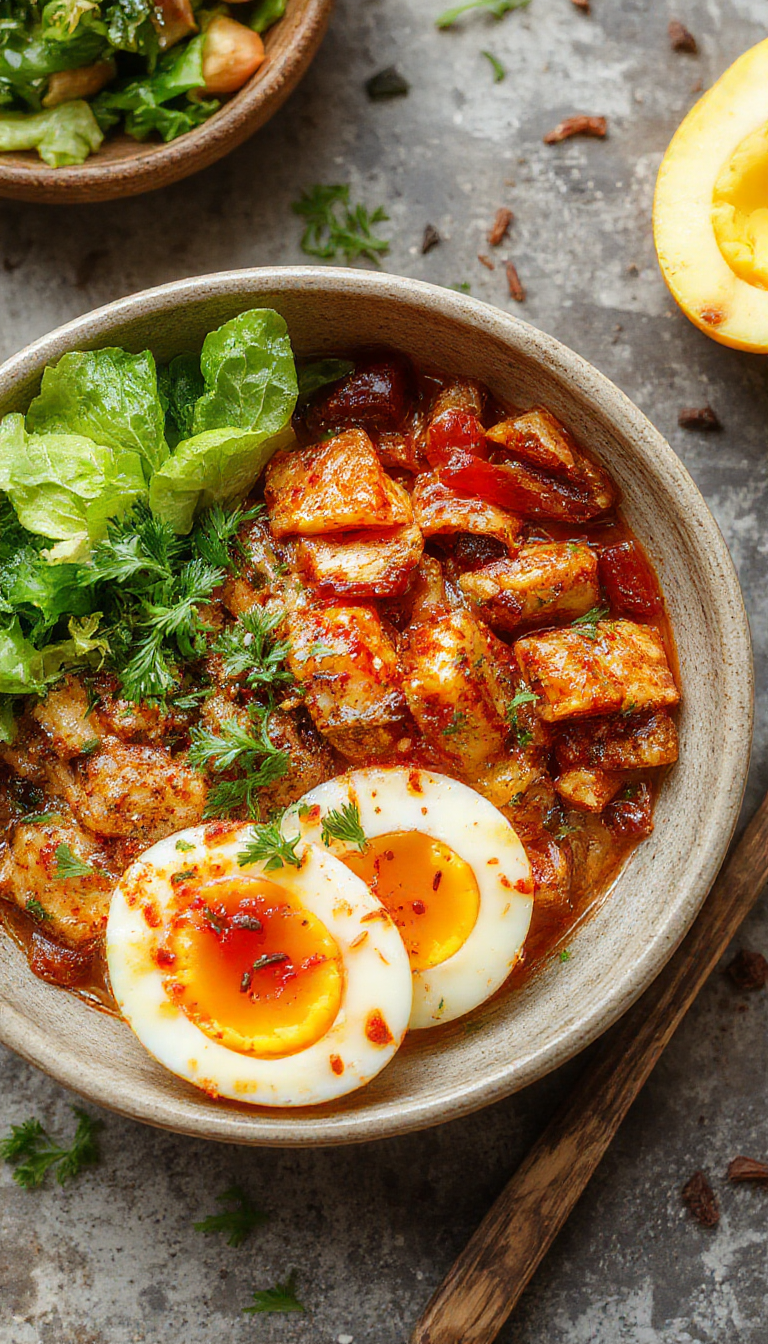 A vibrant low-carb egg roll bowl featuring shredded cabbage, chopped vegetables, and seasoned ground chicken garnished with green onions.