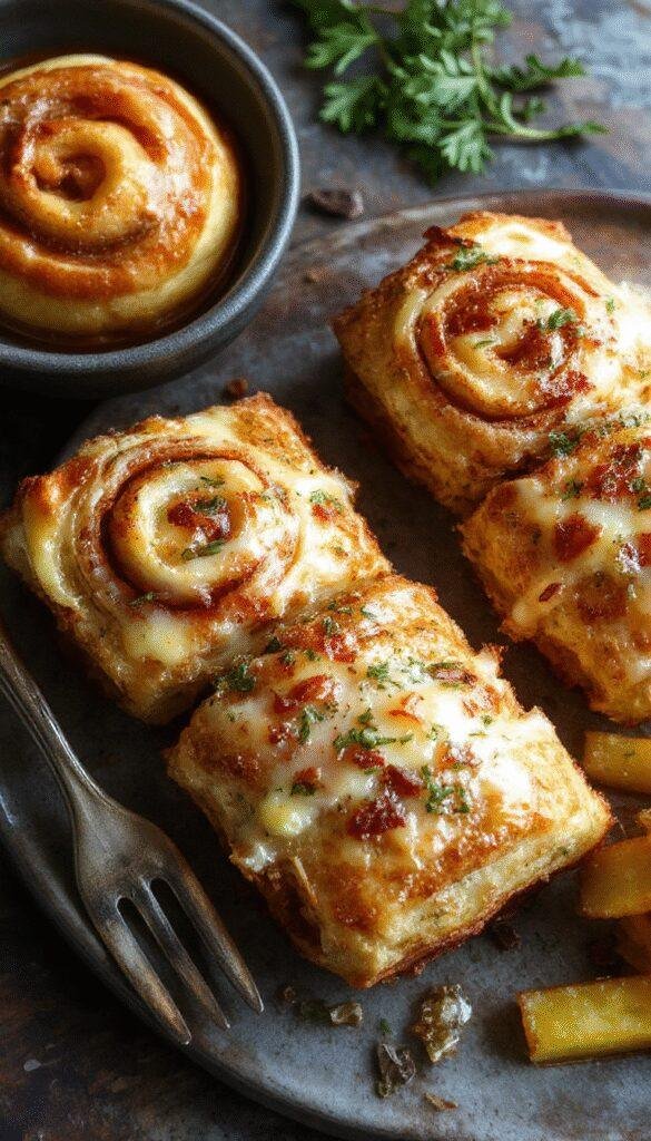 Golden breakfast rolls fresh out of the oven, soft and fluffy with a glossy top, ready to enjoy with butter or jam