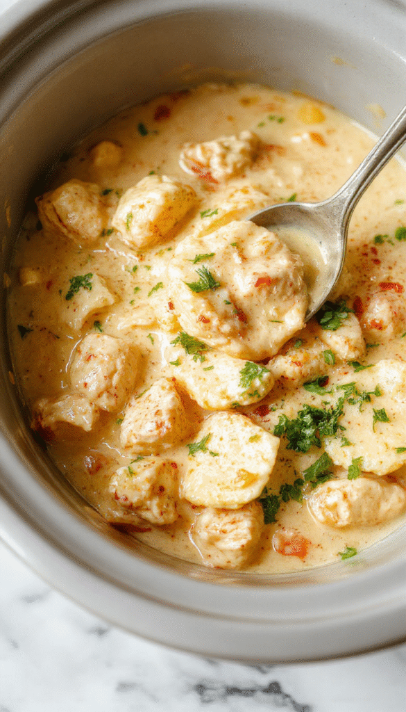 A vibrant plate of creamy butter chicken served in a white ceramic bowl, topped with fresh cilantro and a side of fluffy steamed rice. The rich, golden sauce glistens under natural lighting, with tender chicken pieces visible. The presentation is styled simply on a rustic wooden table with a sprinkle of spices around, emphasizing comfort and warmth.
