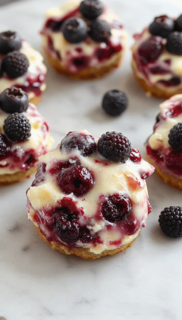 Colorful blueberry cream cheese bars displayed on a rustic white plate with golden crust and vibrant blueberries topping, creamy cheese filling visible, styled with fresh blueberries and mint leaves for an inviting look.
