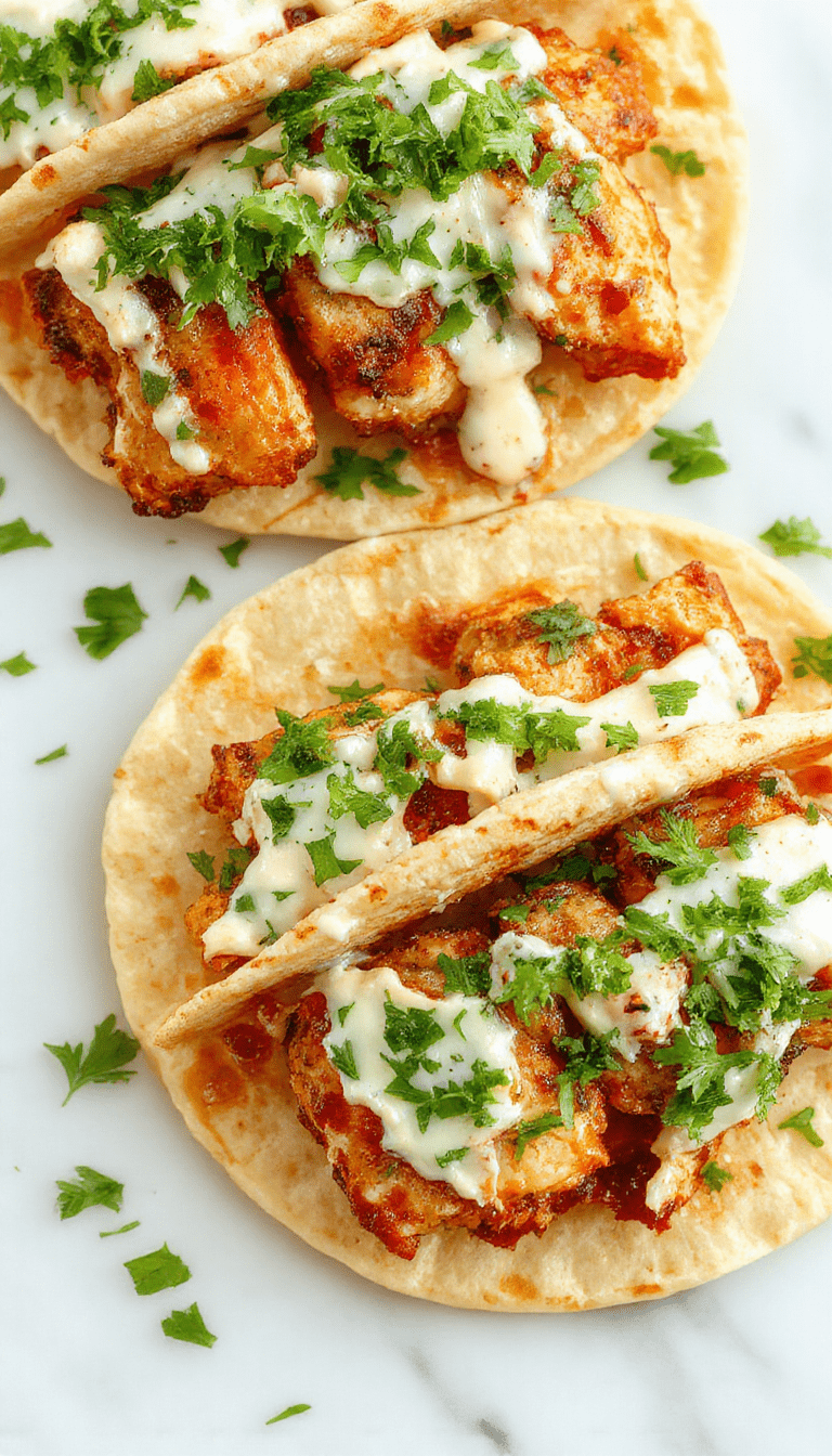 Colorful plate featuring golden-brown sheet pan chicken nestled inside soft pita bread, topped with vibrant green herb ranch slaw, arranged on a rustic wooden table with fresh herbs and lemon wedges, showcasing textures from crispy chicken to crunchy slaw