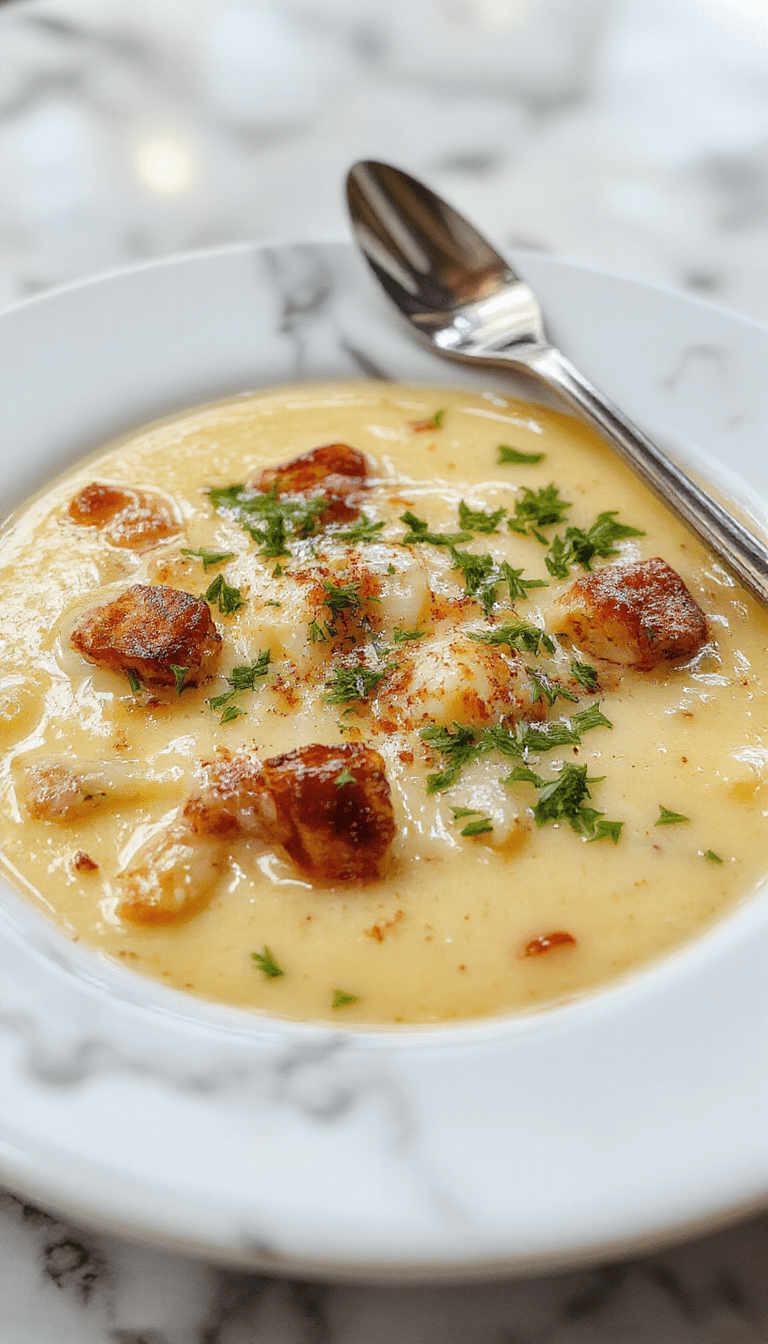 A close-up of a hearty French Onion Soup Pizza on a rustic wooden serving board, topped with melted cheese, caramelized onions, and fresh herbs, with a crispy golden crust and a rich, bubbling cheese layer, styled with some fresh thyme and a small bowl of extra caramelized onions in the background.