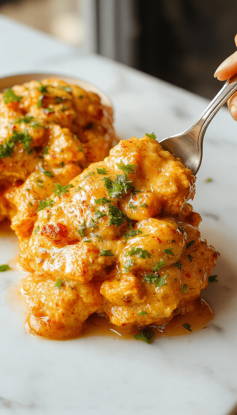 A vibrant plate of creamy butter chicken garnished with fresh cilantro, served alongside fluffy basmati rice, with a rich, savory sauce dripping from tender chicken pieces, styled on a rustic wooden surface.