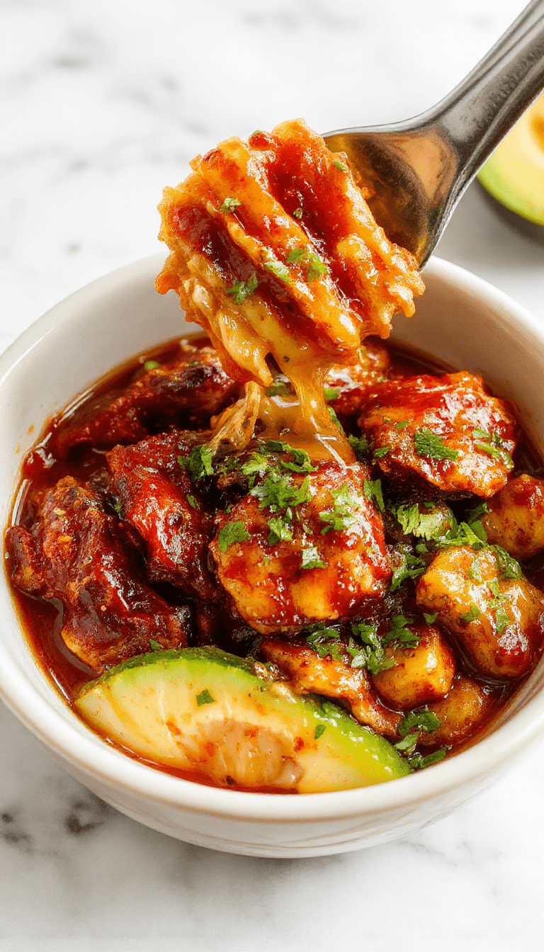 A colorful chicken bowl featuring crispy fried chicken coated in glossy, honey-drizzled sauce with red pepper flakes, served over rice with fresh greens and lime wedges, styled on a rustic wooden table with a vibrant, appetizing presentation.