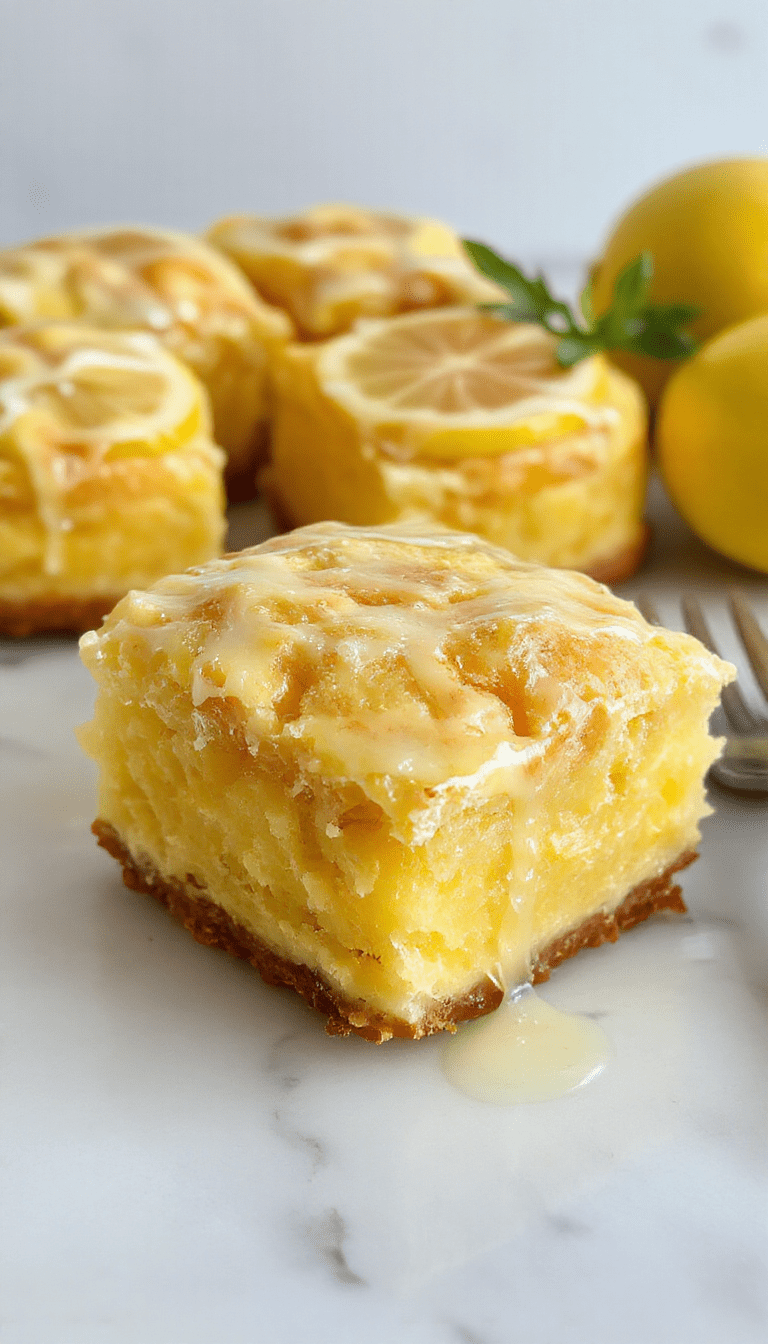 A vibrant lemon sponge pie with a golden crust, topped with a generous layer of whipped cream and lemon zest, sliced to reveal its fluffy, citrus-infused interior, presented on a rustic wooden table with bright natural lighting.